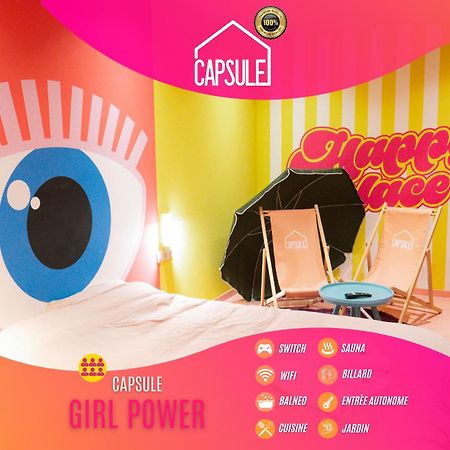 Capsule Girl Power Spa - Balneo - Sauna - Karaoke - Billard - 2 Chambres Charleroi Kültér fotó